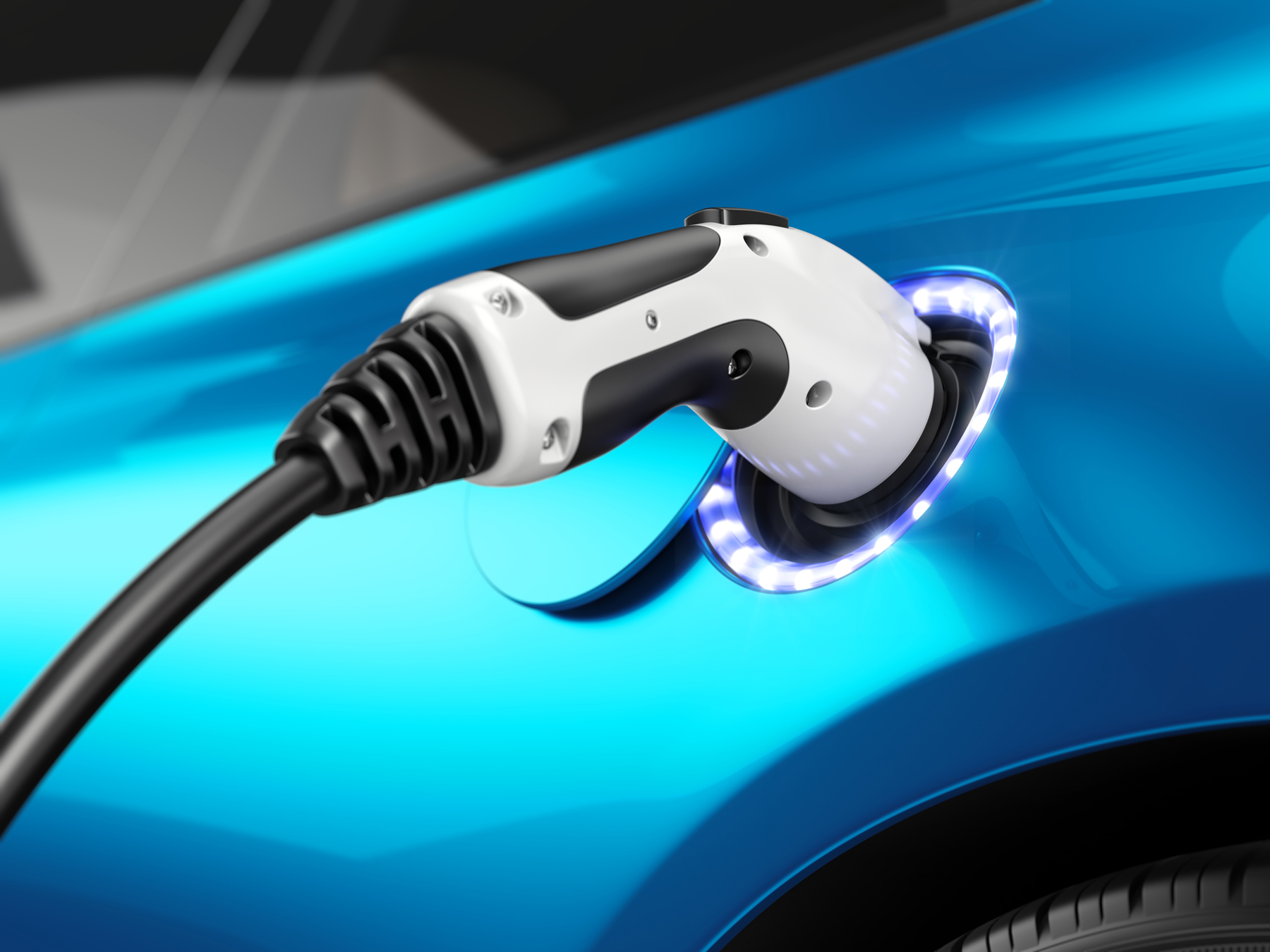 Woman Charging Car